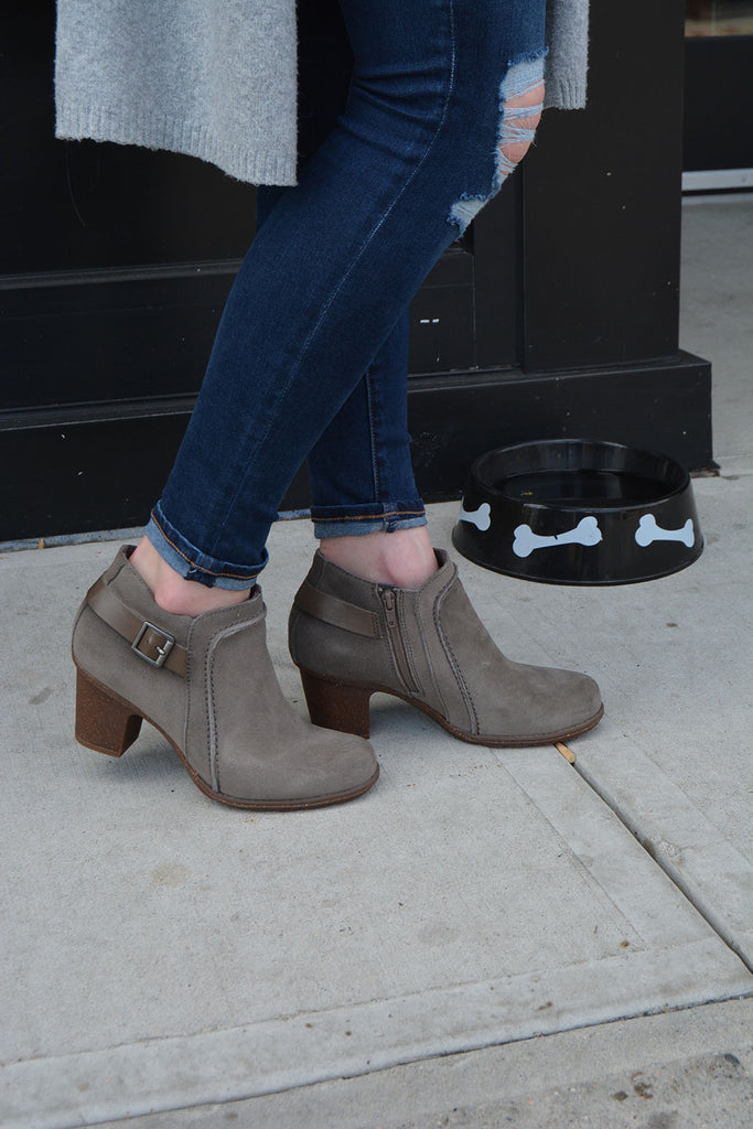 clarks grey ankle boots