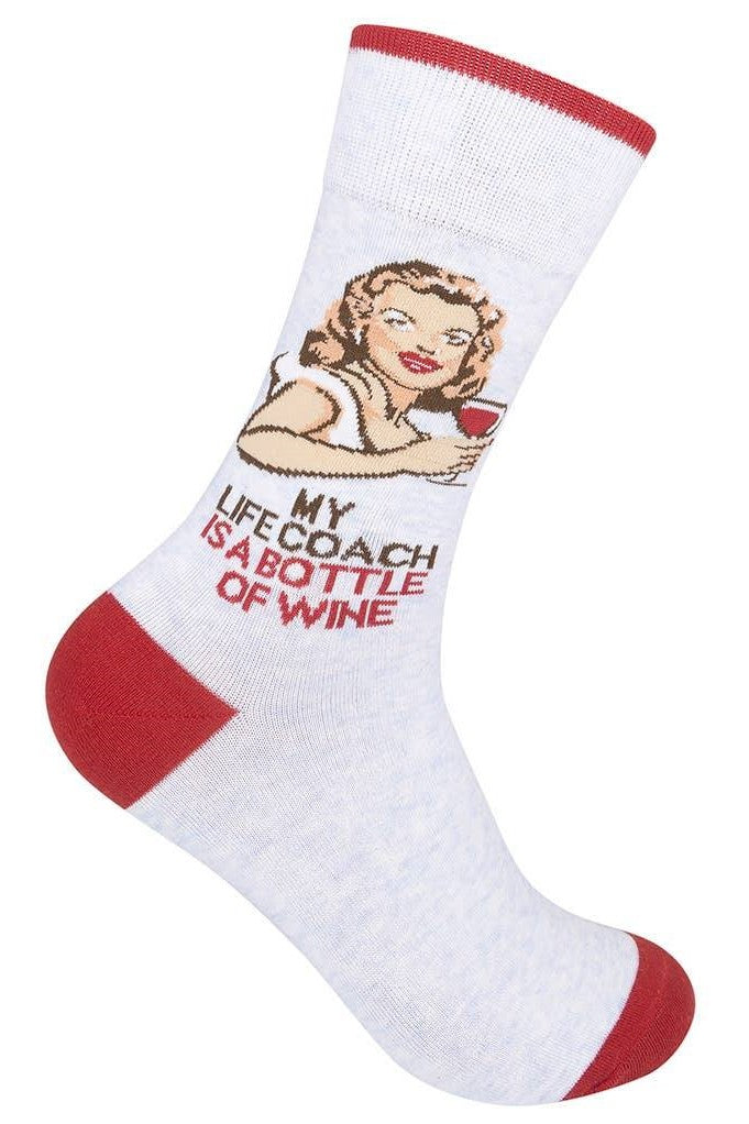 My Life Coach Wine Socks – Boots & Heels