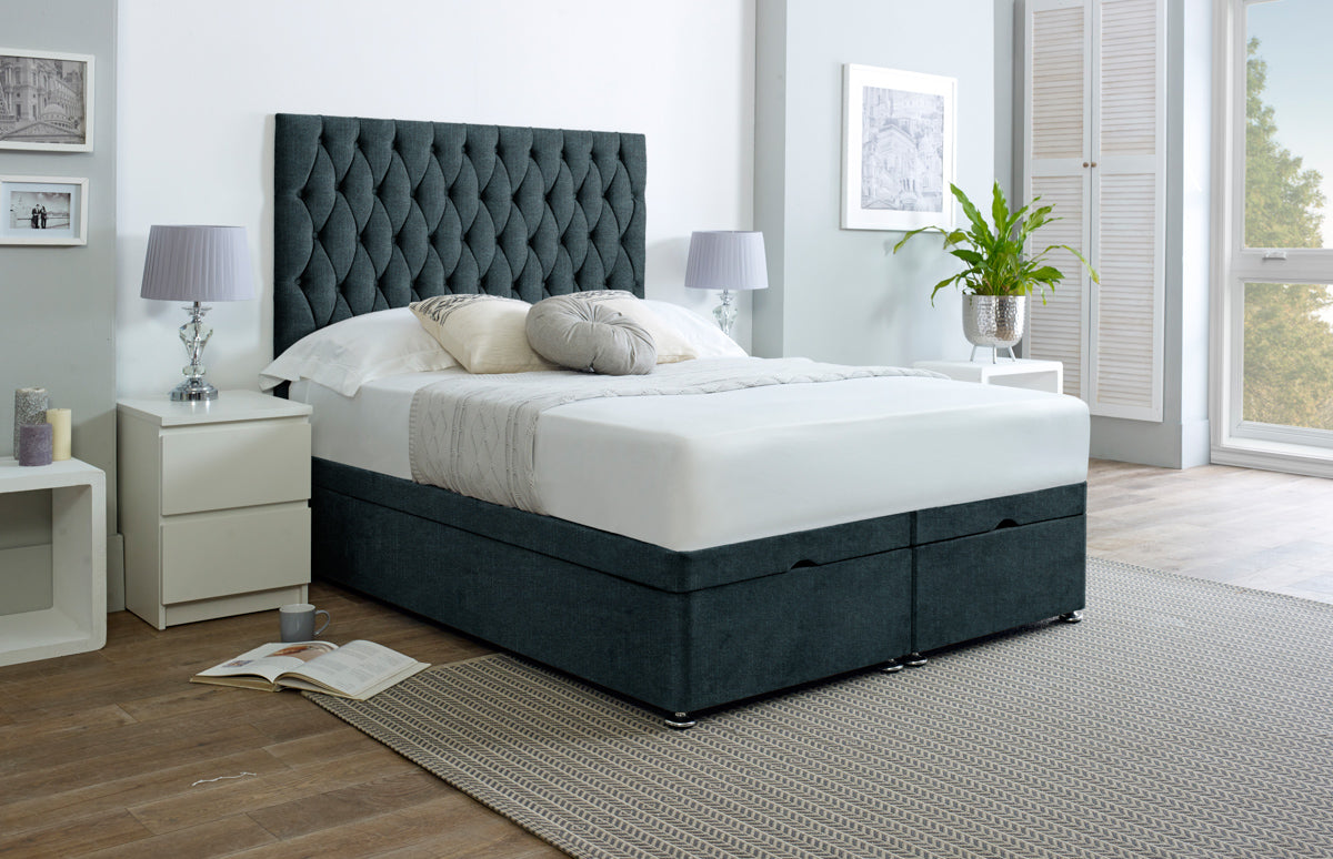 An image of Henry Chesterfield Ottoman Storage Bed