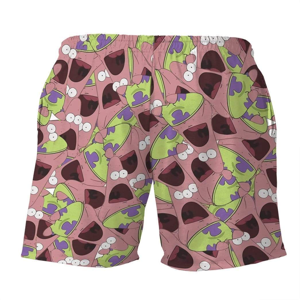 Gearhumans 3D Patrick Star Everywhere Custom Beach Shorts Swim Trunks ...