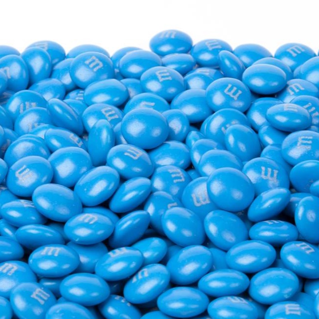 Aqua Green Milk Chocolate M&M's Candy (5 Pound Bag)