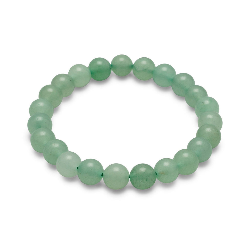 Count Your Blessings Green Aventurine Gemstone Stretch Bracelet – Count ...