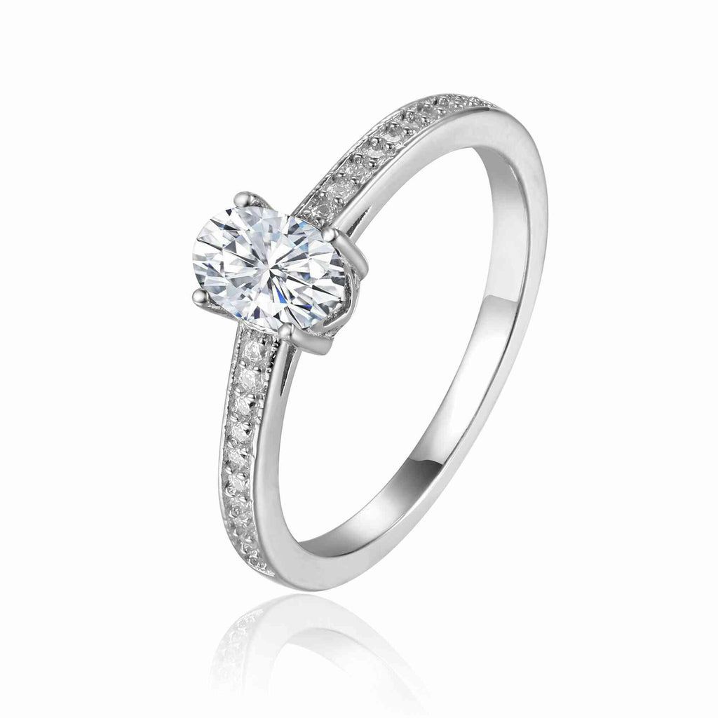 Moissanite Solitaire Ring