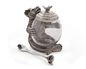 Pewter Bear Honey Pot - Syers Browning
