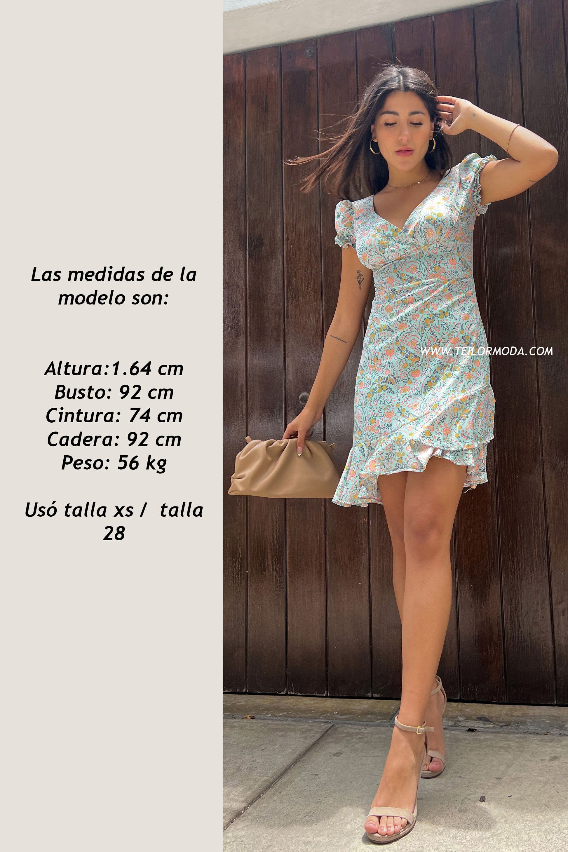 VESTIDO ANGELINA CELESTE – teilormoda