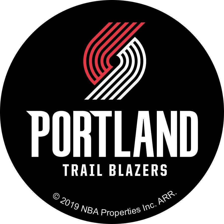 Nba Portland Trail Blazers Logo On Solid Adhesive Fabric Badge Camelot Crafts