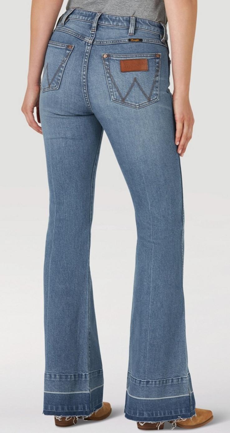 Women's Wrangler Retro Green Jean High Rise Trouser – Frey Outfitters