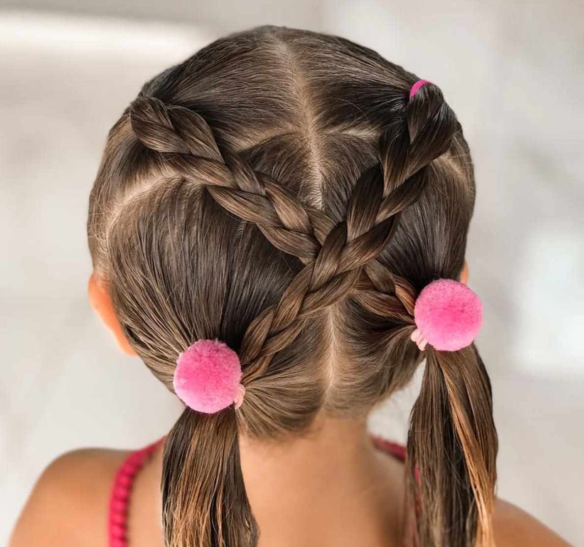 Kit Penteado Infantil - Elastico, Piranha E Pompom