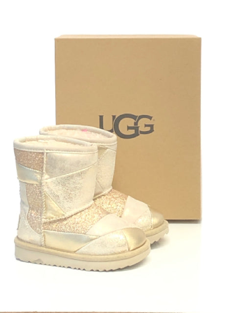 gold patchwork uggs