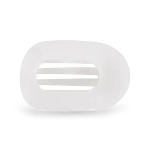 Flat Round Hair Clip - Medium  - Coconut White - Paper + More