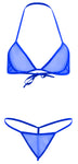 Women sexy bikini see through bra panty lingerie set