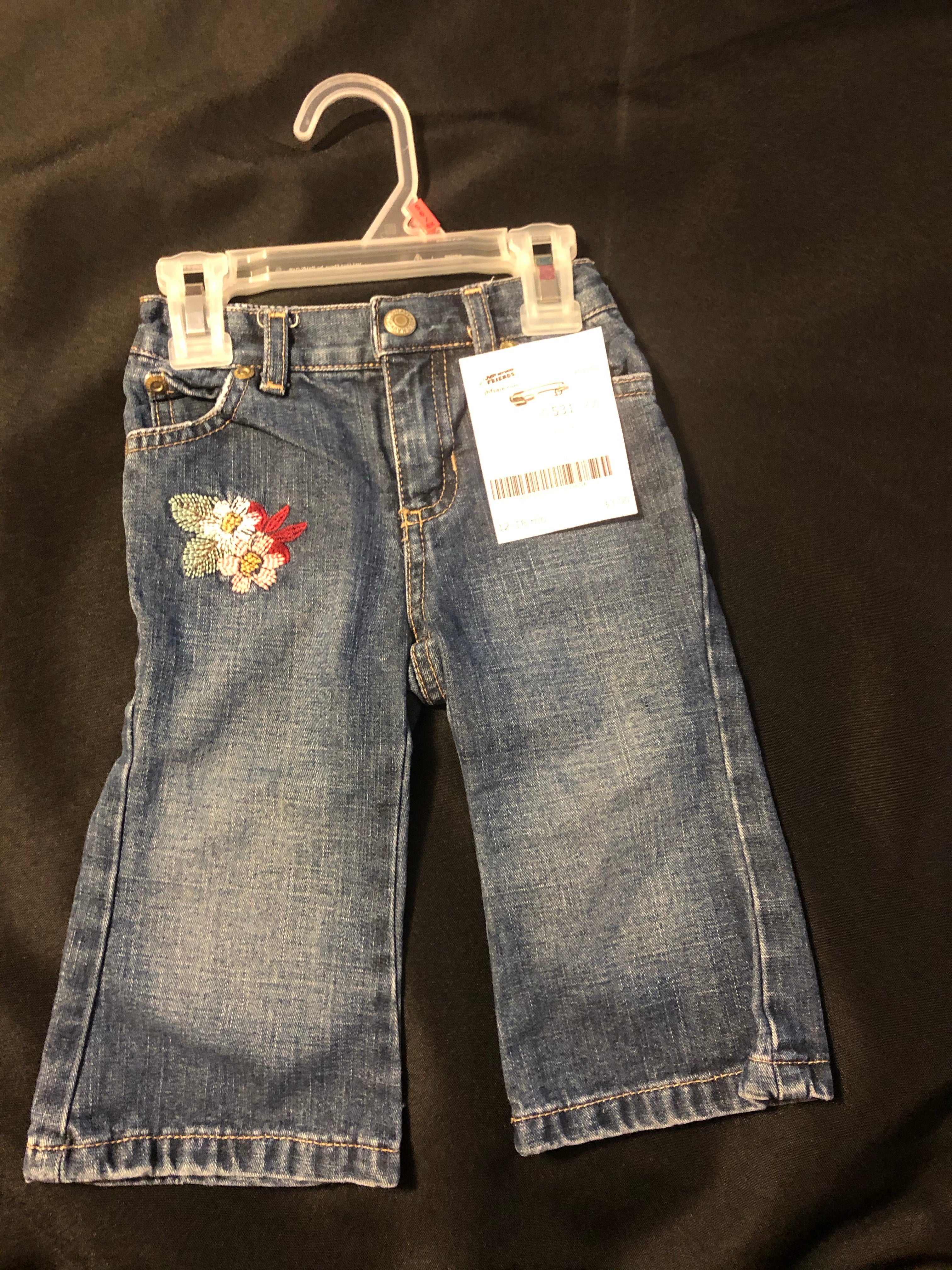 old navy flower jeans