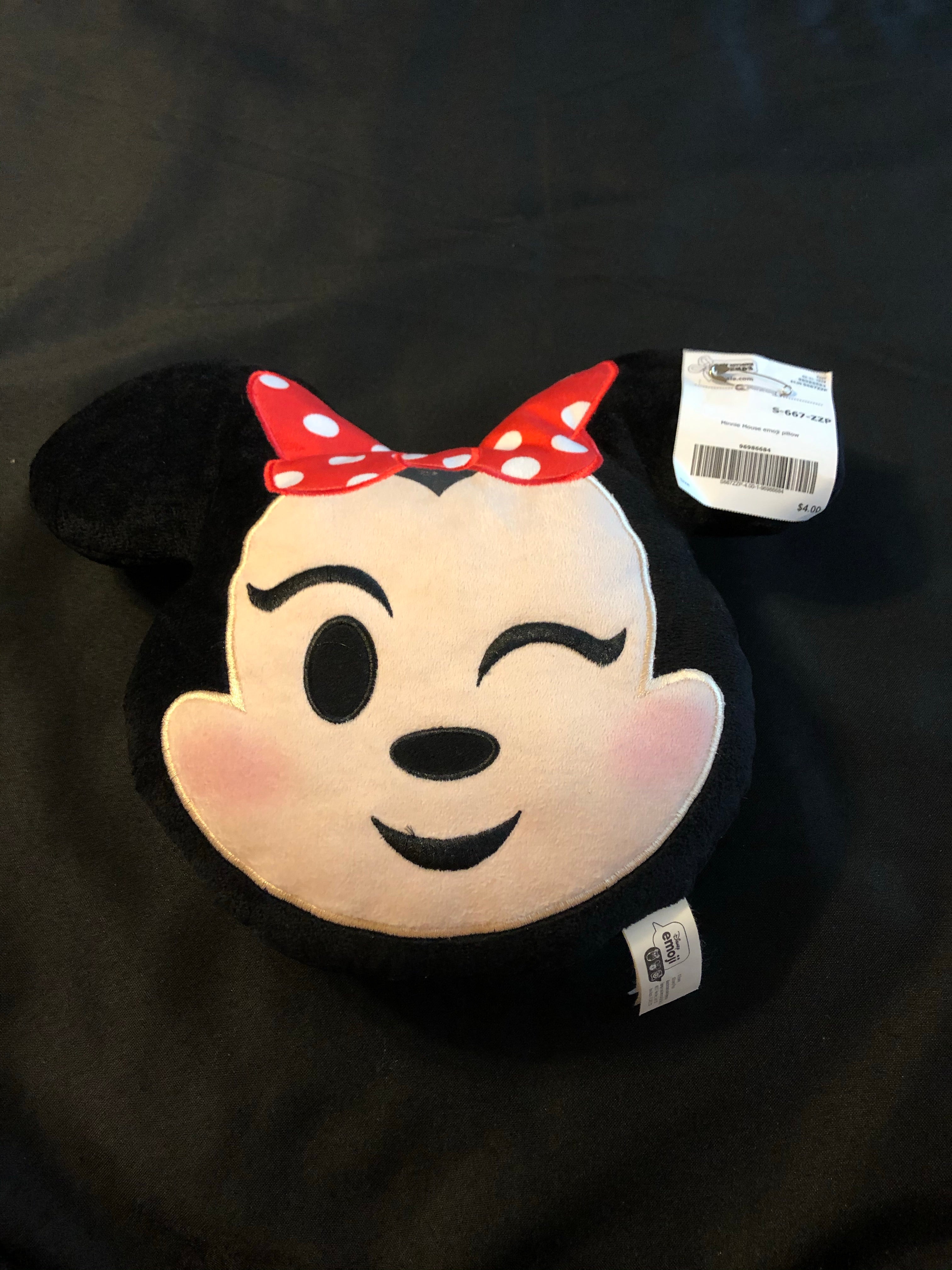 minnie mouse emoji pillow