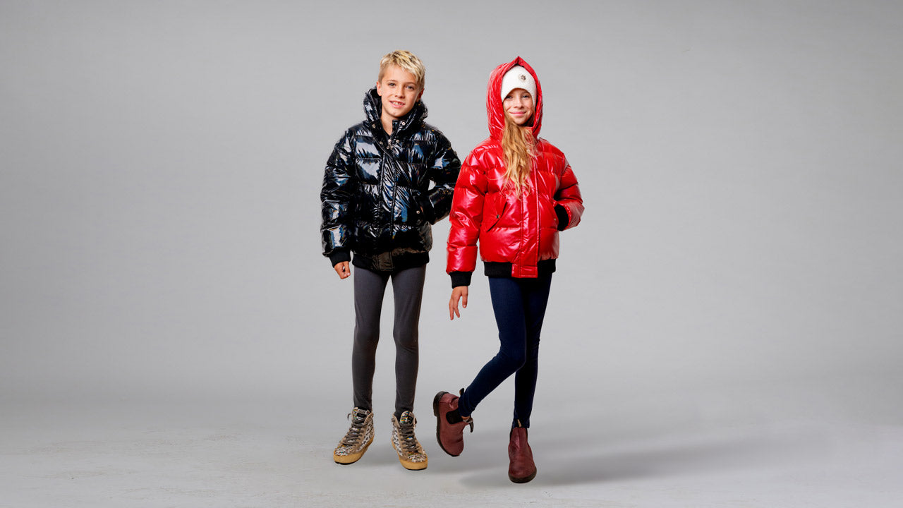 Woodpecker Kids' coats. High-end Canadian designer winter coats for kids. Woodpecker cruelty-free winter coats designed in Canada. Kids' premium designer jacket for winter. Superior quality warm winter coat for kids. Moose Knuckles, Canada Goose, Mackage, Montcler, Will Poho, Willbird, Nic Bayley