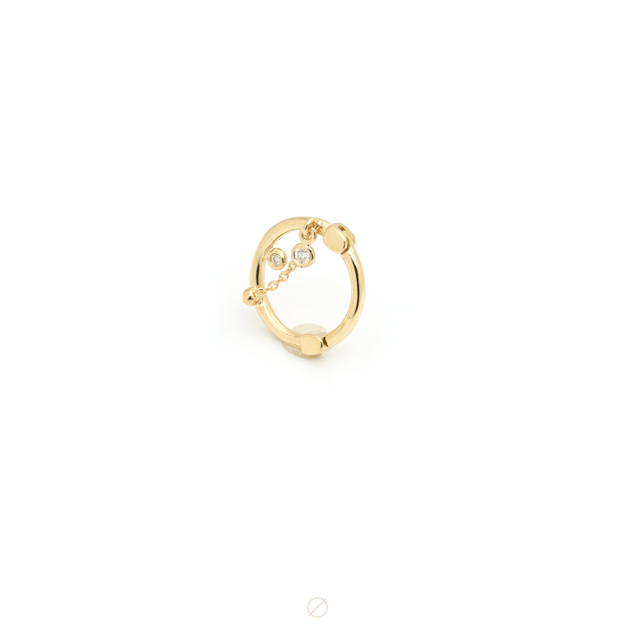Runaway Dngle with Diamonds Easy Ring by Pupil Hall – Ouro Fine ...