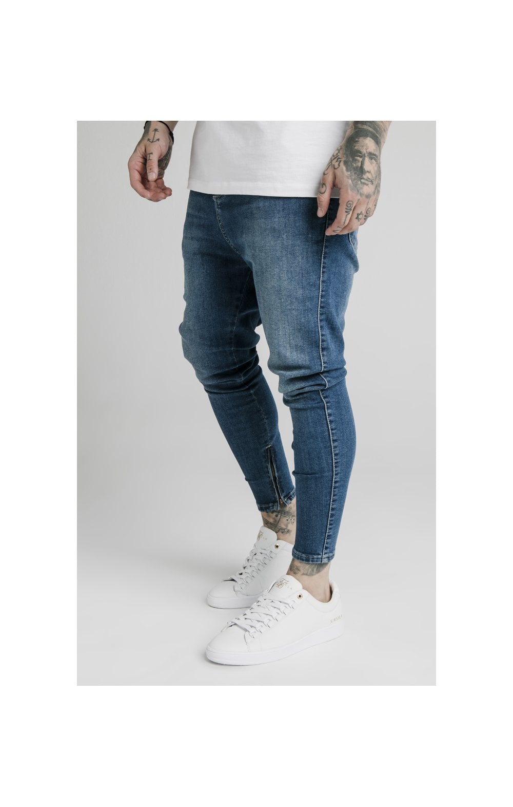 SikSilk Jeans – Midstone Blue