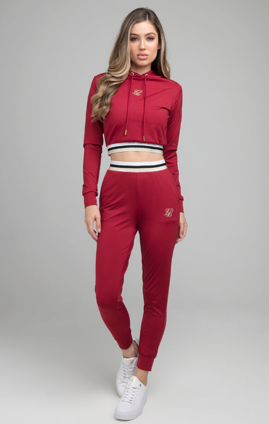 dominio Motivación Desempacando SikSilk Icon Track Top - Burgundy