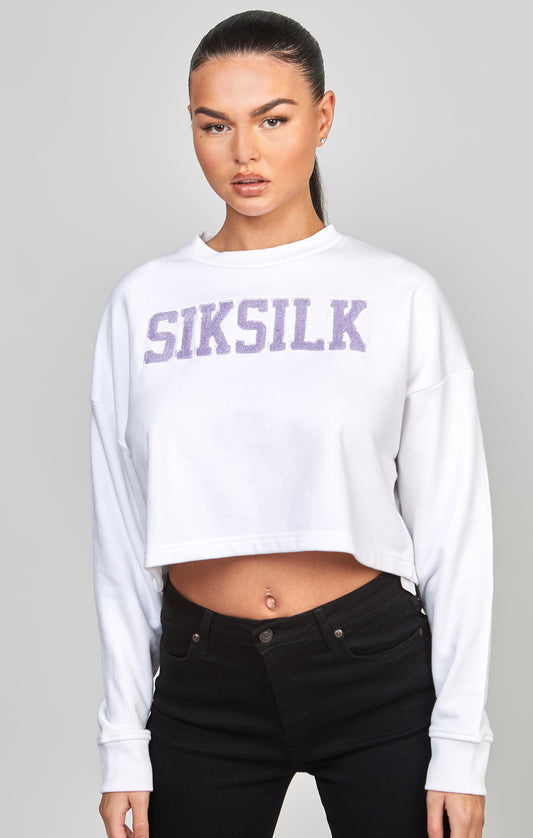 Crop Varsity Sweatshirt