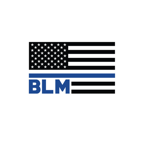 Thin Blue Line Flag Decal – American Die-Cut Decals