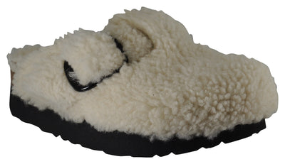 ARIZONA BIG BUCKLE SHEARLING-TEDDY EGGSHELL - Bend Shoe Co