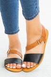 Adjustable Ankle Strap Flat Sandals