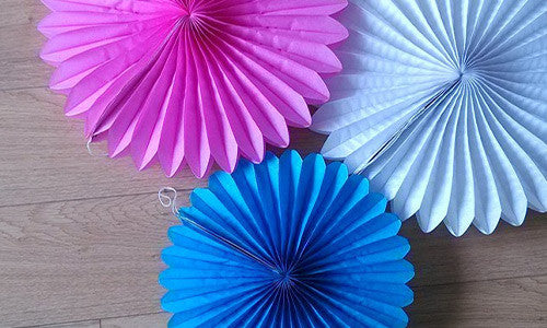 Décor | Tissue Paper Pinwheel Fans | Perfect For DIY Wedding and Party ...