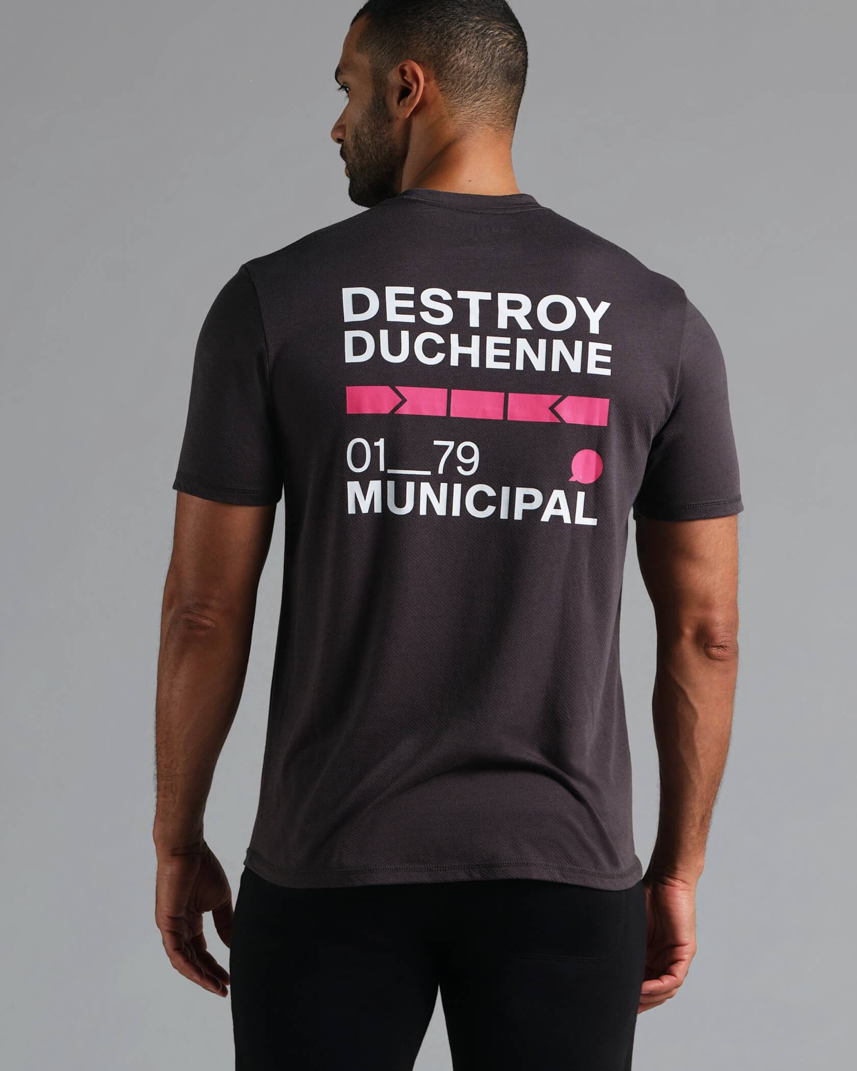municipal apparel destroy duchenne t shirt black back 18a03f49 ac7e 4e00 8245 1086b199337a