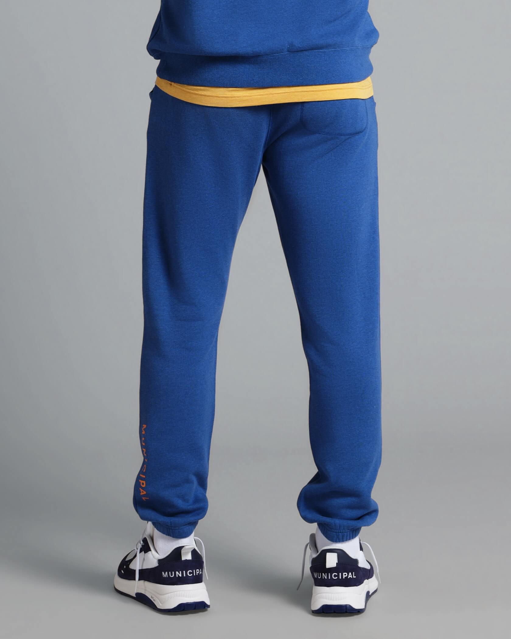 municipal apparel gameday sweatpant blue heather orange MMPNT116 back df320d23 949e 4d80 bf33 a2bbd7cea478