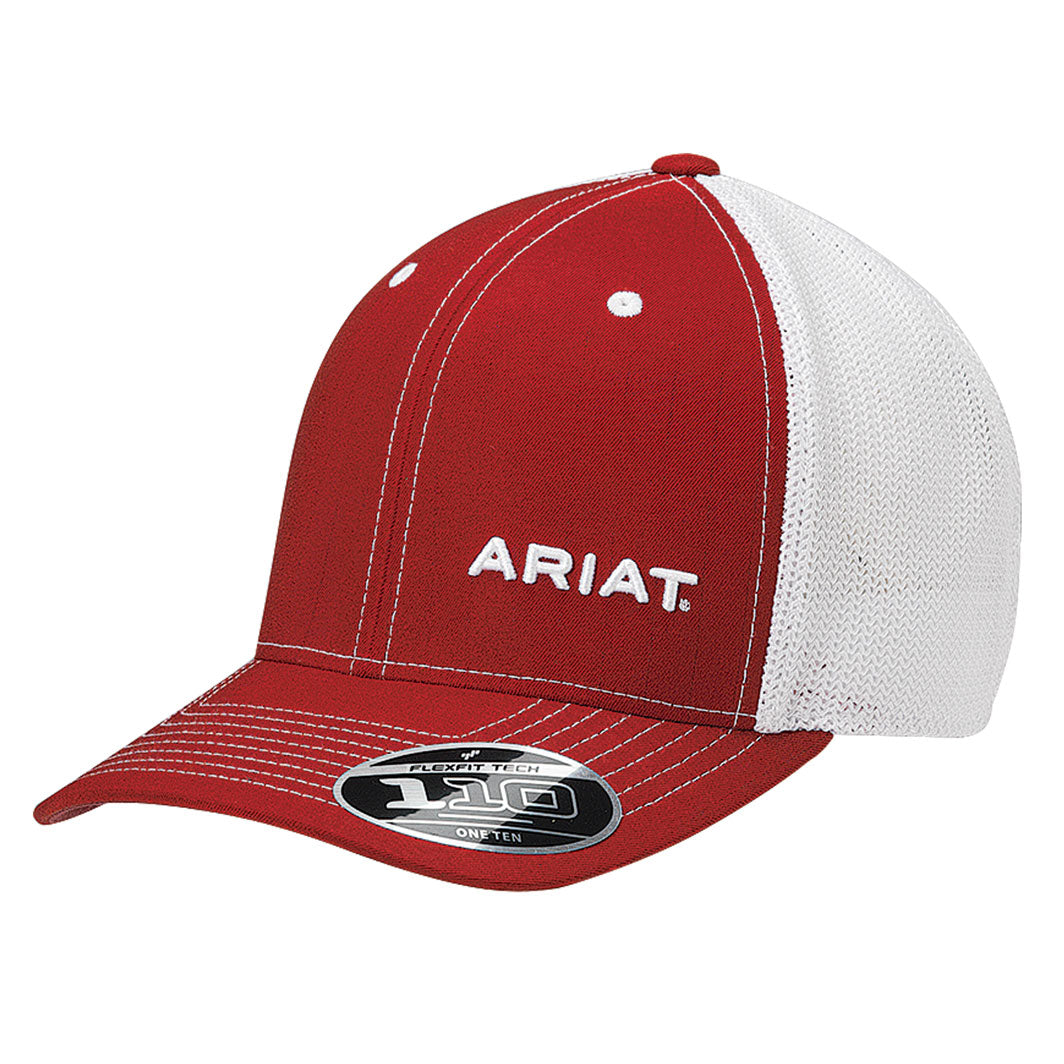 ARIAT® MEN'S FLEXFIT 110 BASEBALL CAP - GREY W/ BLACK – Bridles