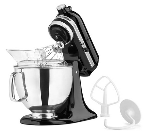 Black KitchenAid 8 qt. Commercial Mixer & Bowl Guard KSMC895OB