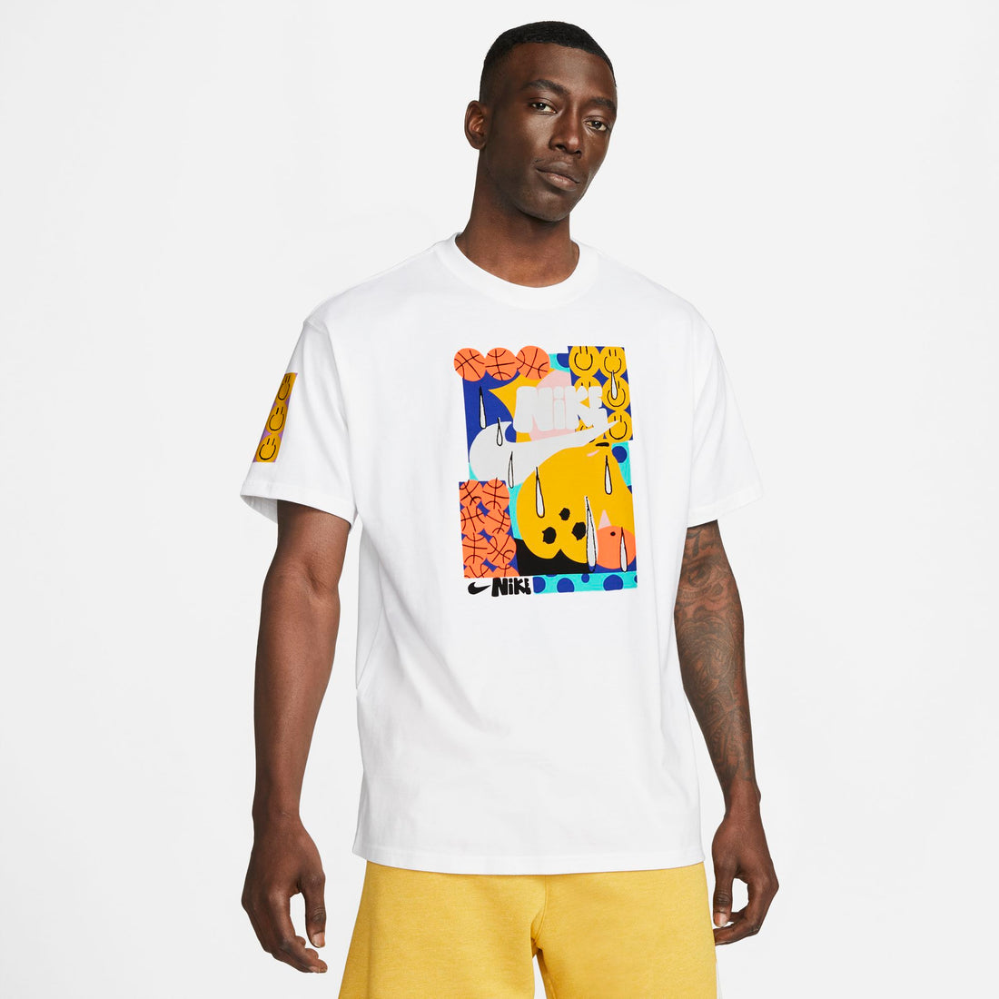 Nike Running Artist In Residence Dri-FIT Graphic T-shirt In White ...