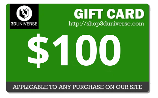 A $100 3D Universe gift card