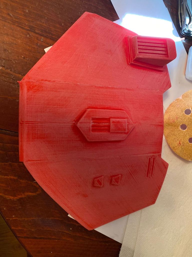 Serial Kilter 3D Printed Heavy Infantry Mandalorian Armor before being painted and sanded