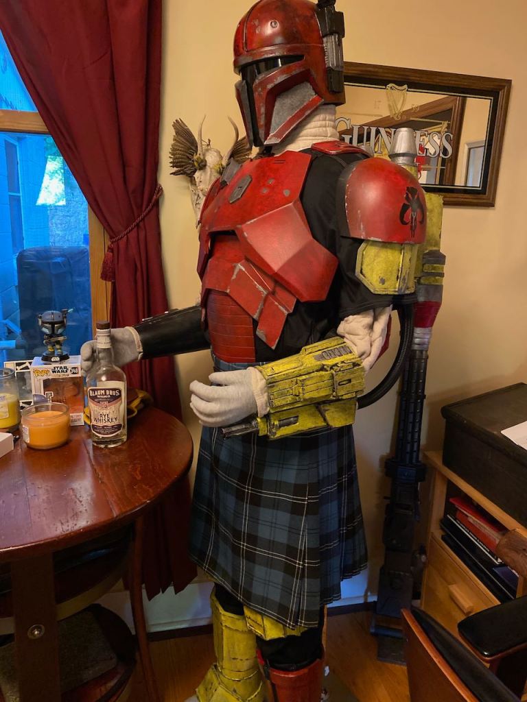 Completed Serial Kilter 3D Printed Heavy Infantry Mandalorian Armor