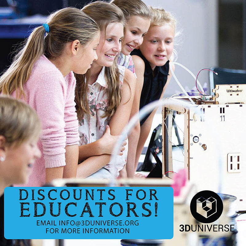 3D printer resources for education with students using Ultimaker 3D printers