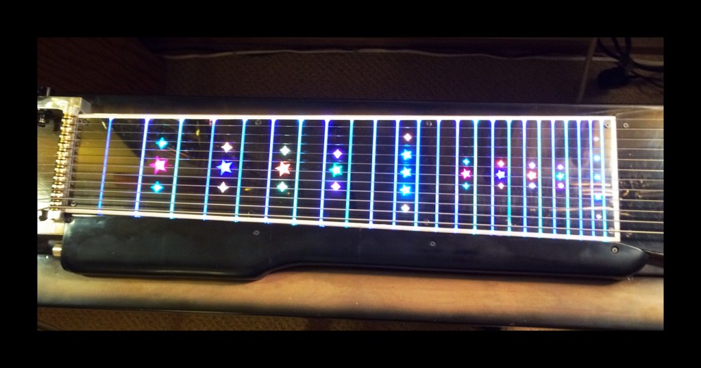 A  3D printed Fret board by Vic Chaney