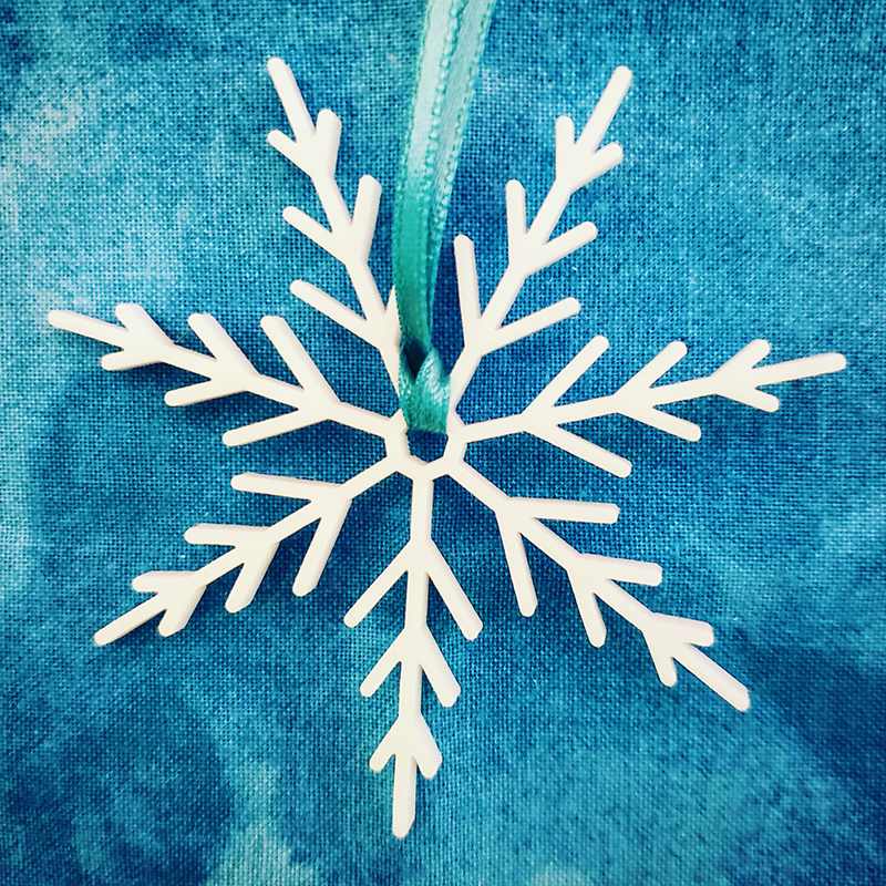 Laser cut snowflake design