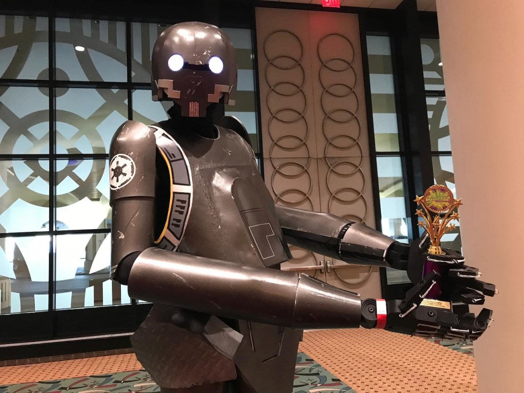 Dave Lysen with his Star Wars K-2SO costume