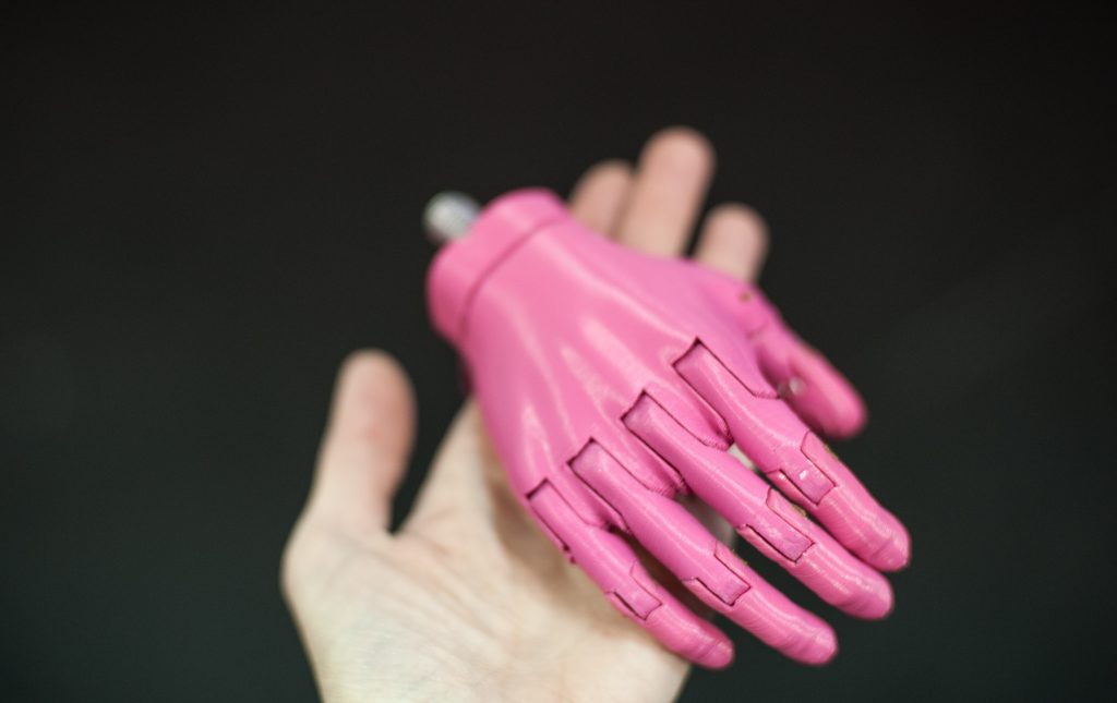 A 3D printed e-nable hand