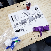 3d printed e-NABLE hand kits in schools