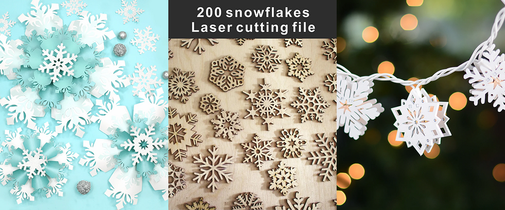 laser cut snowflake designs