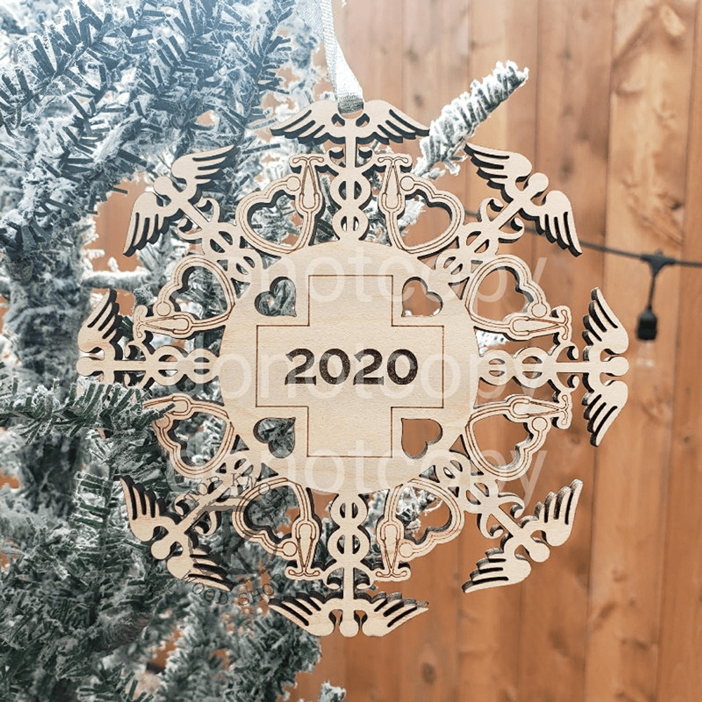 2020 Nurse snowflake ornament