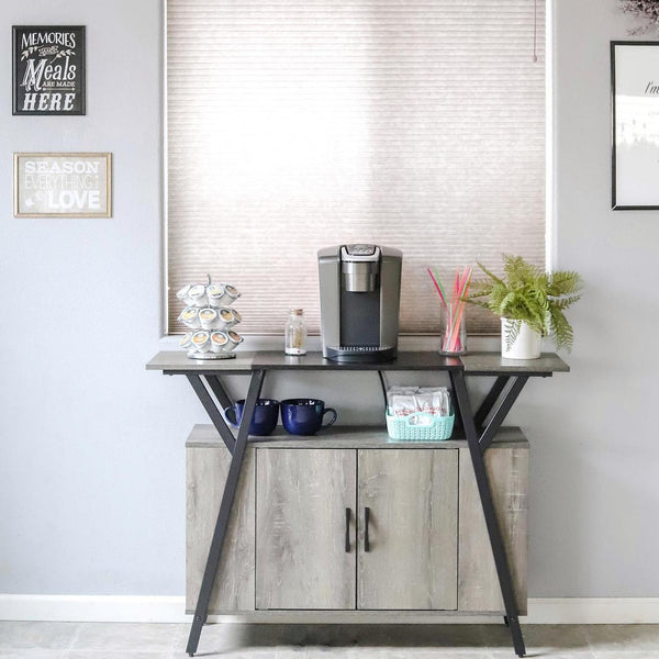 Kitchen Island with Storage Drawer Buffet Table with large storage shelves