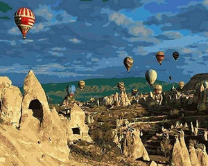 Malen nach Zahlen fŸr Erwachsene |ÊLuftballons in der Türkei | Figured'Art