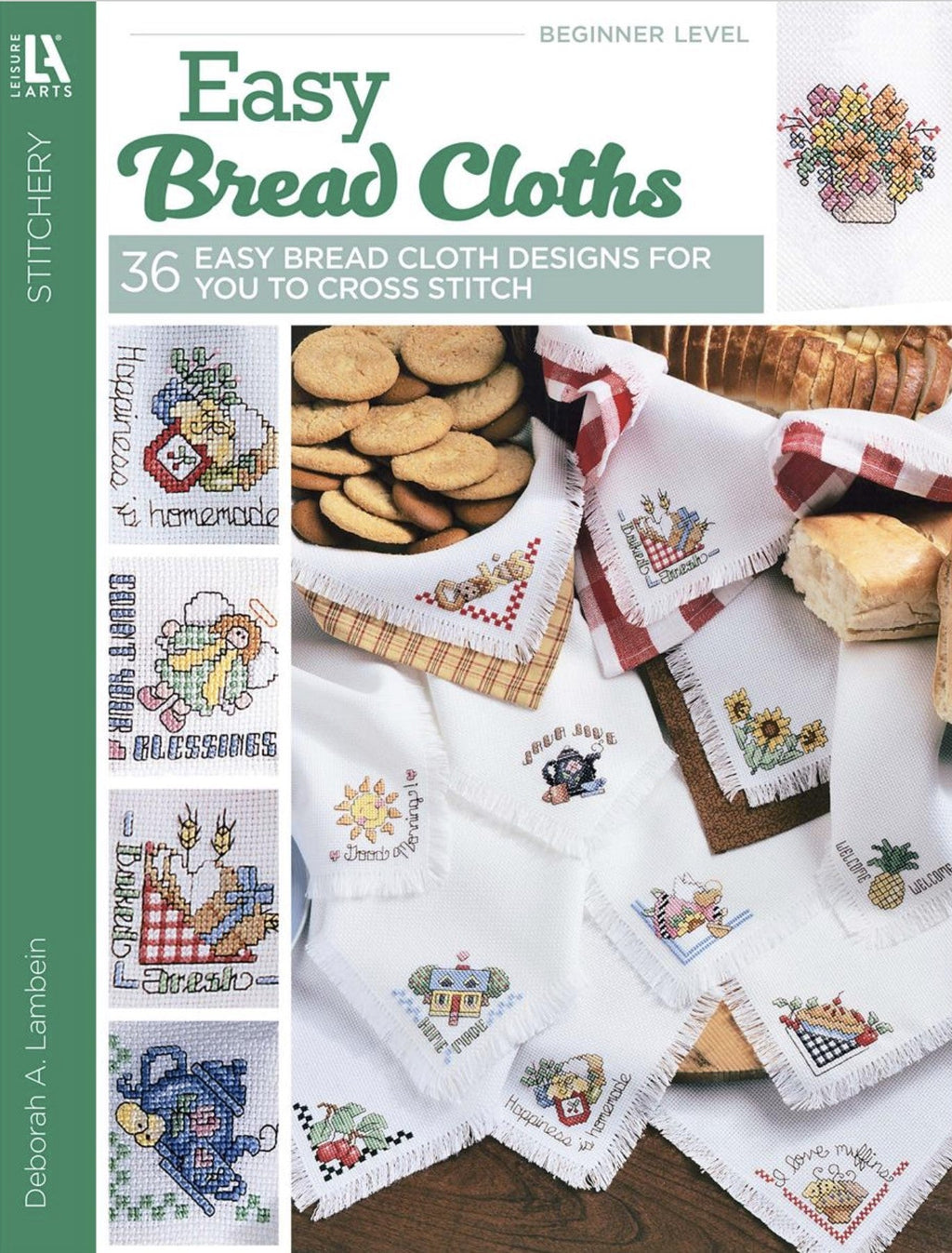 36 Easy Bread Cloths To Cross-Stitch Book by Deborah A. Lambein