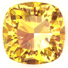 FAB Yellow Sapphire Cushion Cut - Fire & Brilliance