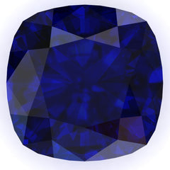 FAB Blue Sapphire Cushion Cut - Fire & Brilliance