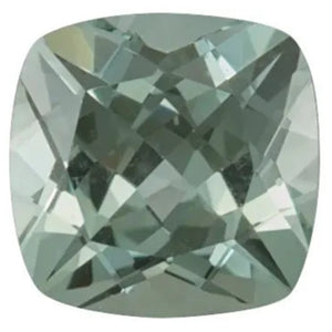 Cushion FAB Lab-Grown Green Sapphire Gems - FIRE & BRILLIANCE