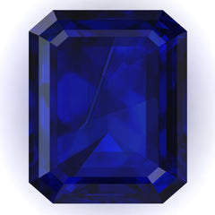 Chatham Blue Sapphire Emerald Cut - Fire & Brilliance