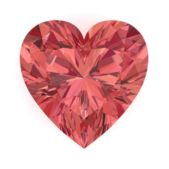 FAB Padparadscha Sapphire Heart Cut - Fire & Brilliance